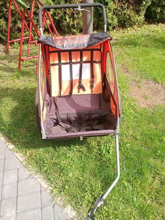 Przyczepka rowerowa SAMAX 2w1 dla dzieci  riksza rowerowa