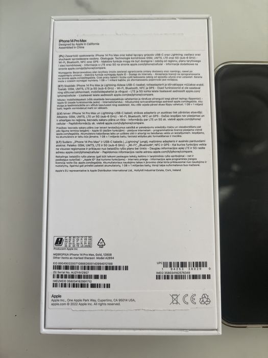 Iphone 14 pro max gold 128
