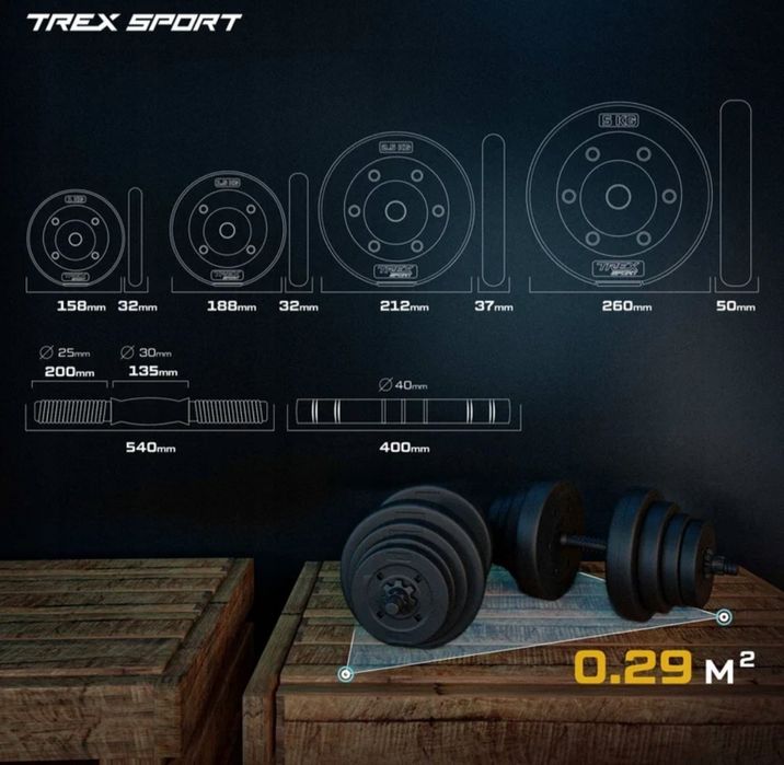 Hantle regulowane bitumiczne sztanga 40kg zestaw hantli 2x20kg  wysyłk