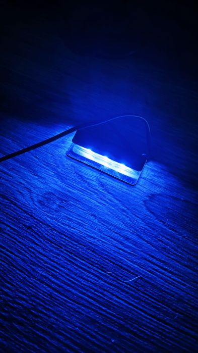 Oświetlenie LED do półek szklanych niebieskie 4szt