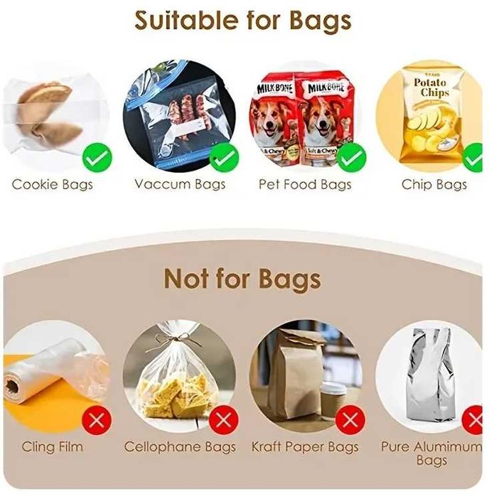 Selador termico sacos plastico comida armazenamento NOVO