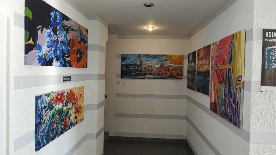 Obraz olejny 120x50 Kwiaty, prezent okazja