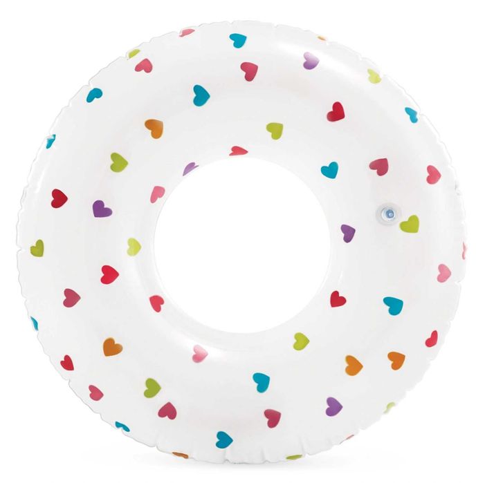 Dmuchane koło Intex Serduszka 81 cm basen plaża morze HIT