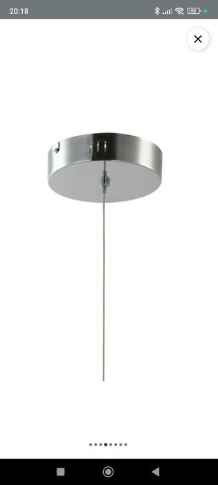 Lampa wisząca LED GoodHome Kohmani 50 cm 1700 lm chrom nowa paragon