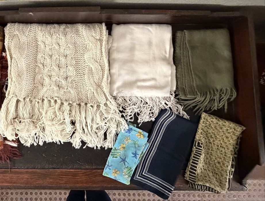 Conjunto 7 cachecois e lenços