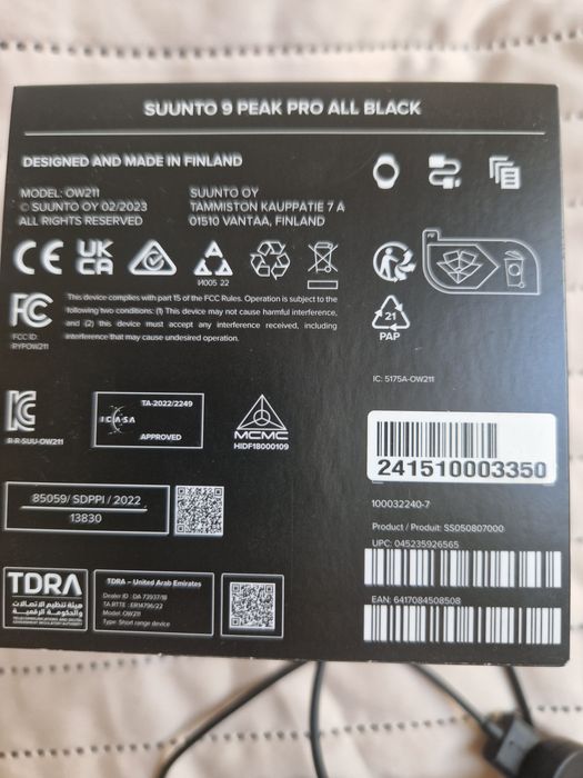 Smartwach Suunto peak pro 9