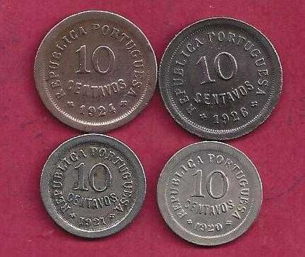 REPUBLICA   4   DE   10  CENTAVOS  DATAS DIFERENTES