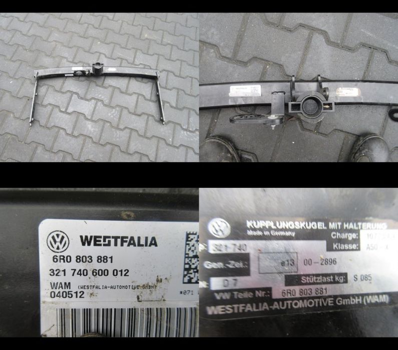 Hak holowniczy VW POLO 6R0 6R0803881