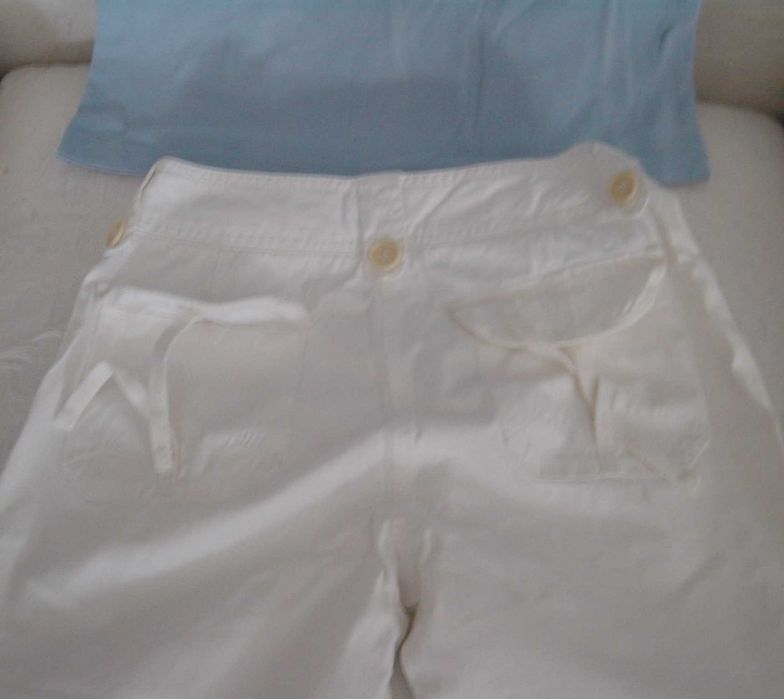 Conjunto Verão p/ menina 12/14 Anos: T-shirt+ Calça branca RIVER WOODS