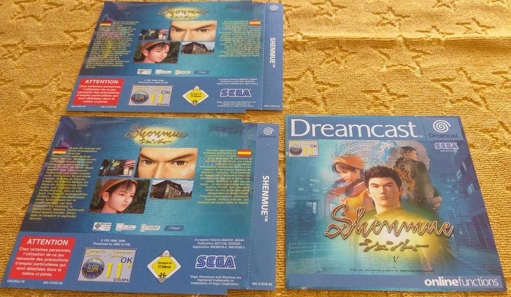 Capas e Manuais Sega Saturn + Mega CD e Dreamcast com caixa