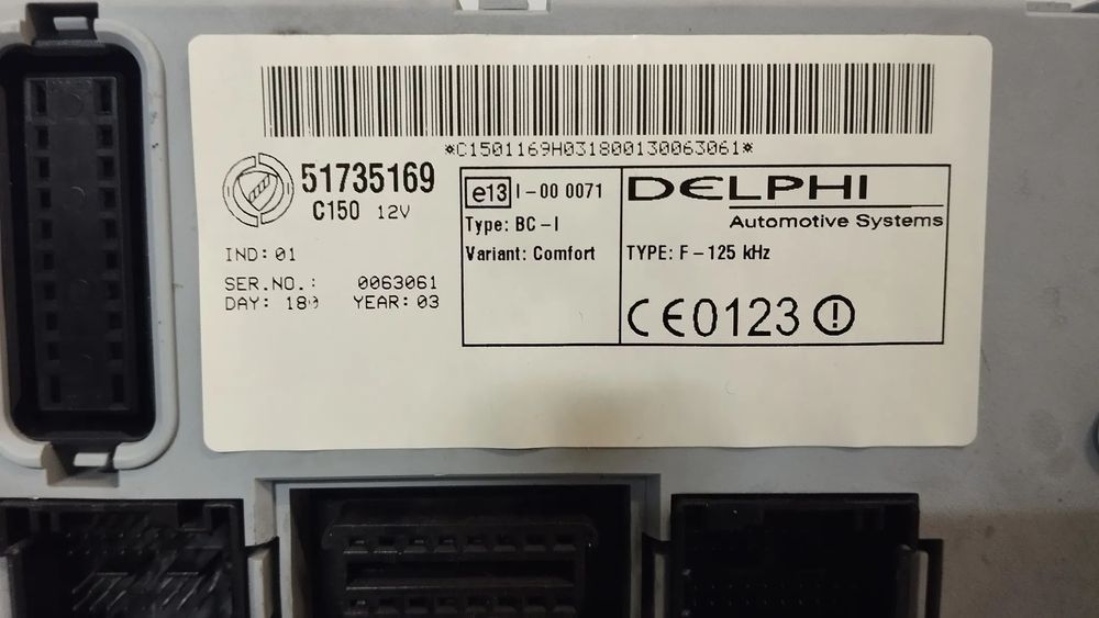 MODULO BCM BSI UCH FIAT DOBLO / PUNTO REF. 51735169