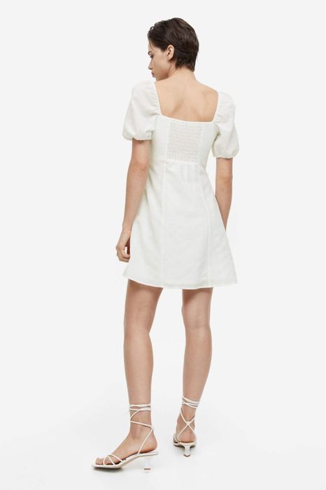 Біла (молочна) сукня h&m , xs ідеальний стан