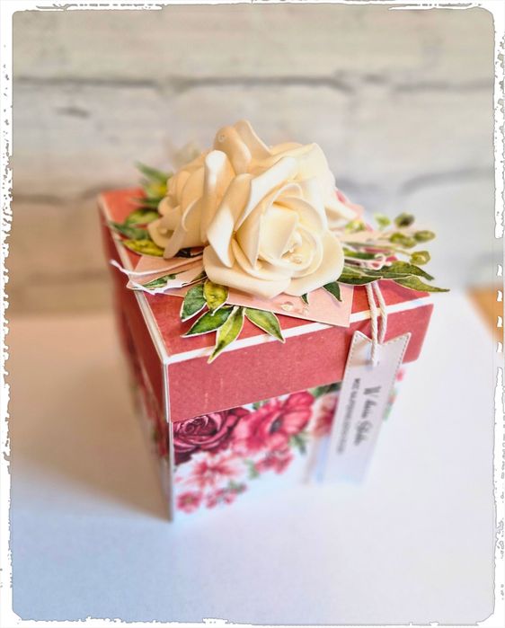 Pudełko Exploding box ślub pamiątka kartka