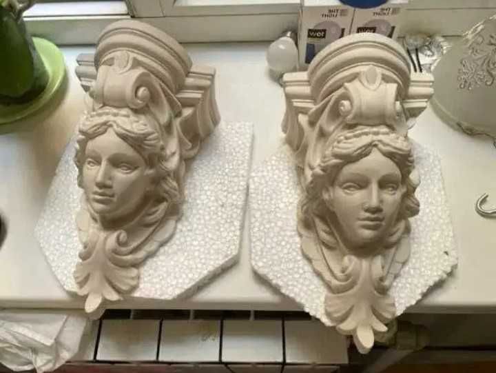 Кронштейны из гипса. Декор.