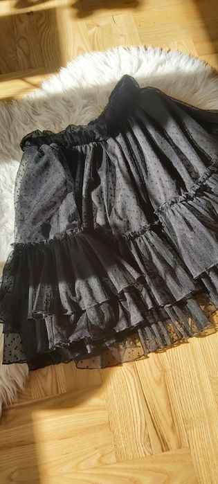 Spódnica bocca rozkloszowana w kropki grochy groszki bocca krótka mini