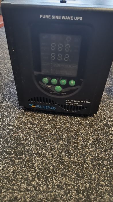 ДБЖ 700Вт/1000Ва 12В Pulsepad Sinus Pro