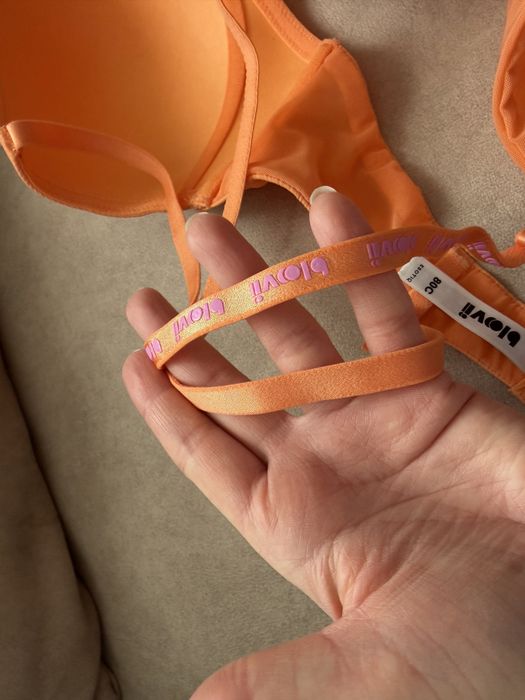 Biustonosz pomarańczowy neonowy Esotiq 2 sztuki NOWY