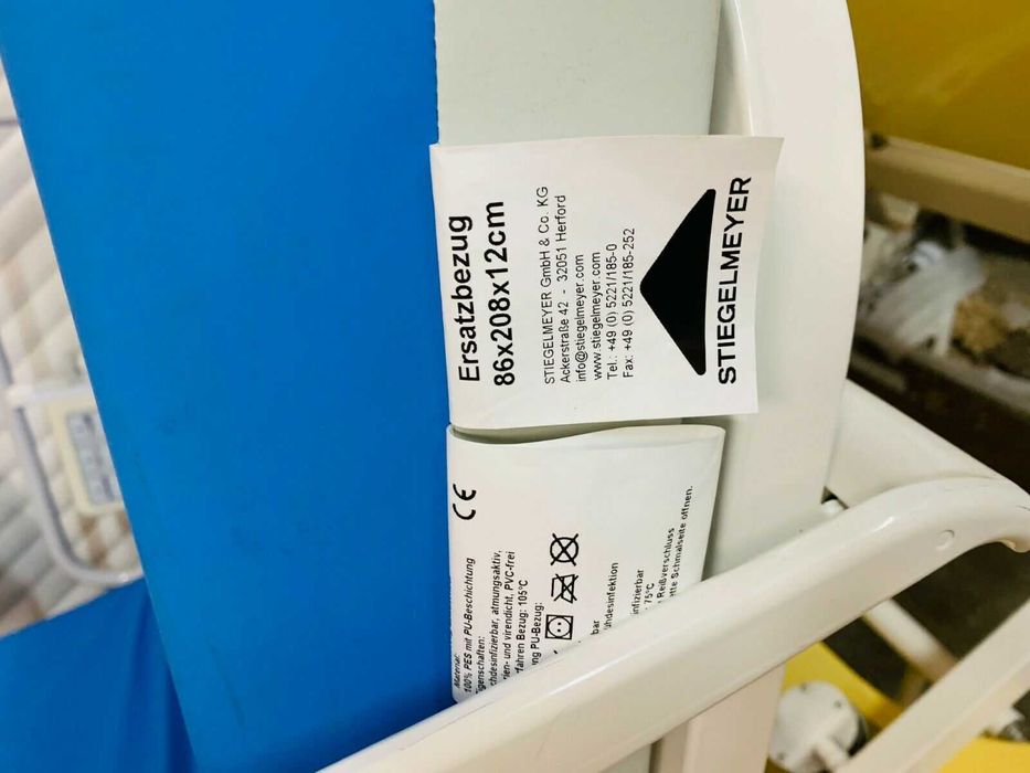 10 x Elektryczne Łóżko Szpitalne Stiegelmeyer Vitano z Materacem