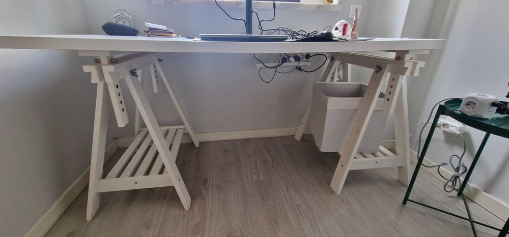 Cavalete, branco de madeira maciça - MITTBACK Ikea