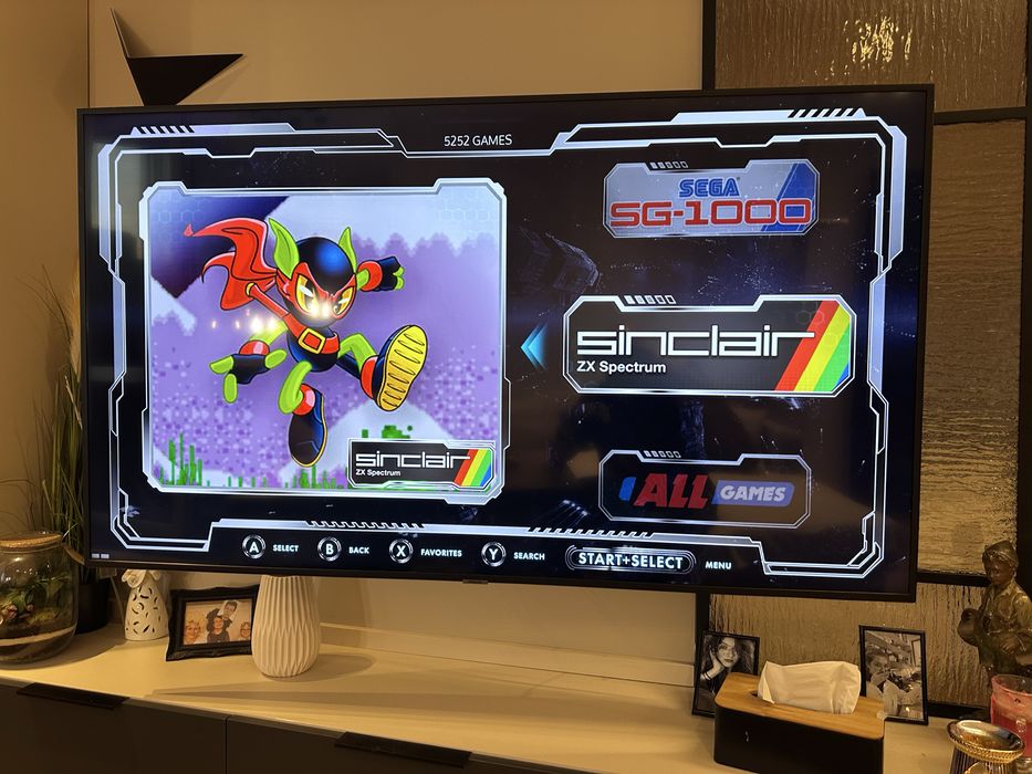 Retro konsola 46 tys gier 2 pady bezprzewodowa Amiga Psx Atari MAME SNES