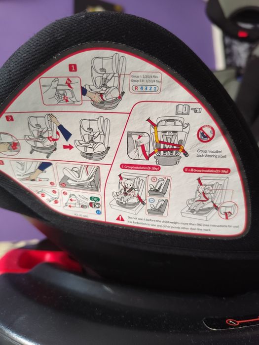 Cadeira auto com sistema SPS e instalação isofix
