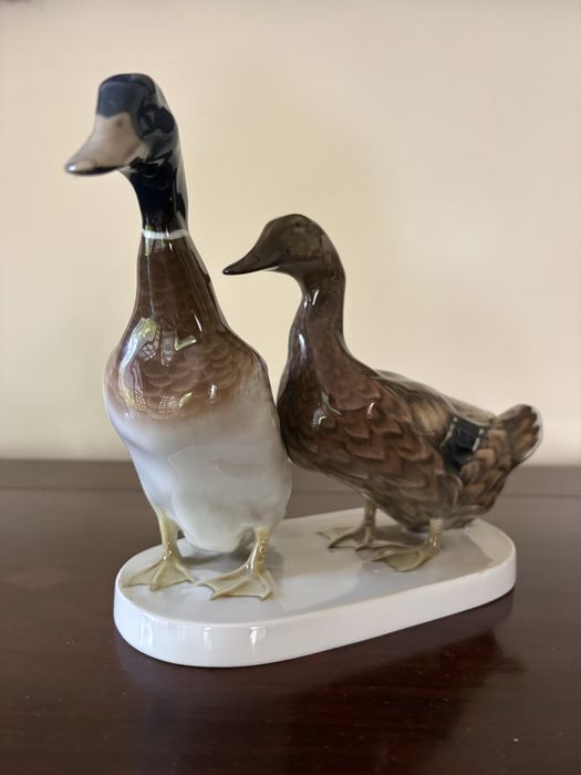 Peça “Par de Patos" em Porcelana Rosenthal