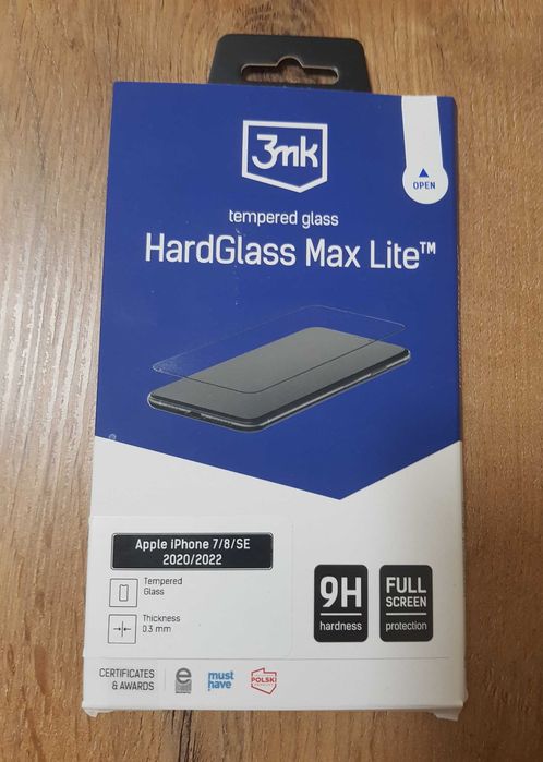 Szkło Hartowane Max Lite 3mk 5D Apple iPhone 7/8/SE 2020/2022