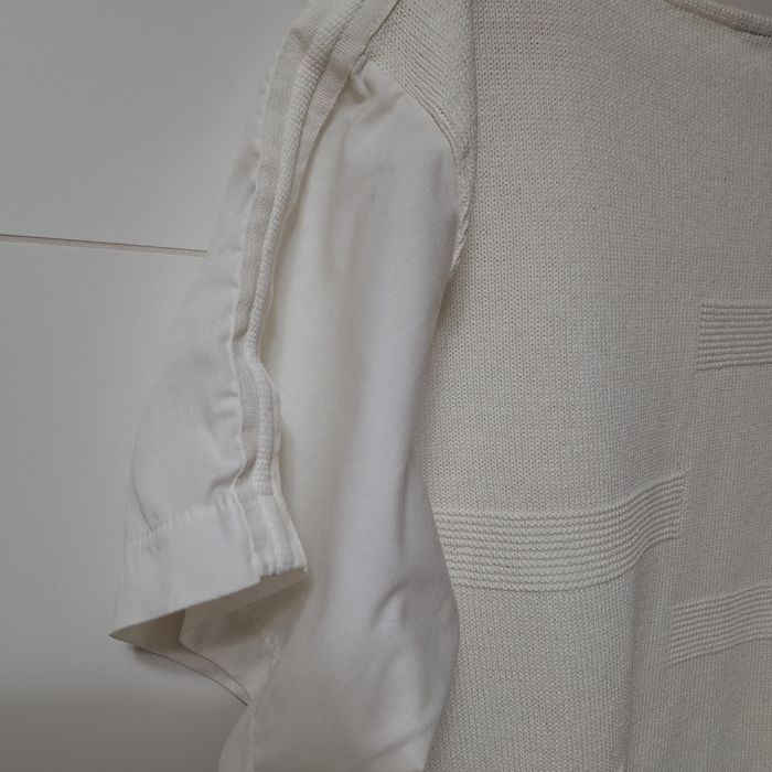 Dzianinowa, elegancka bluzeczka 55% bawełna made in Great Britain