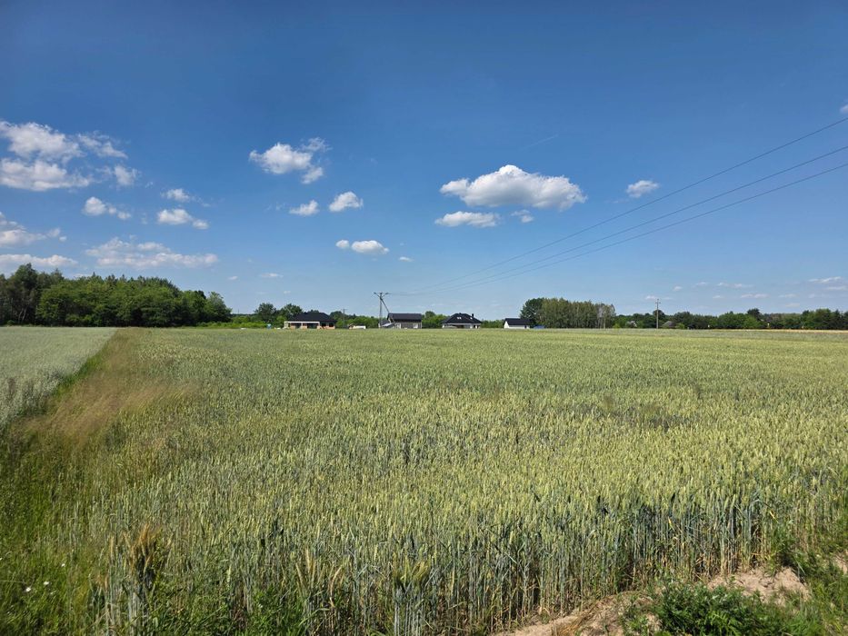 Budowlana płaska działka 25ar/prąd, woda/wydana WZ pod dom 165 m² - Widok 3