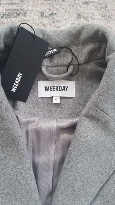 Płaszcz wełniany Weekday Vivi Coat, XS