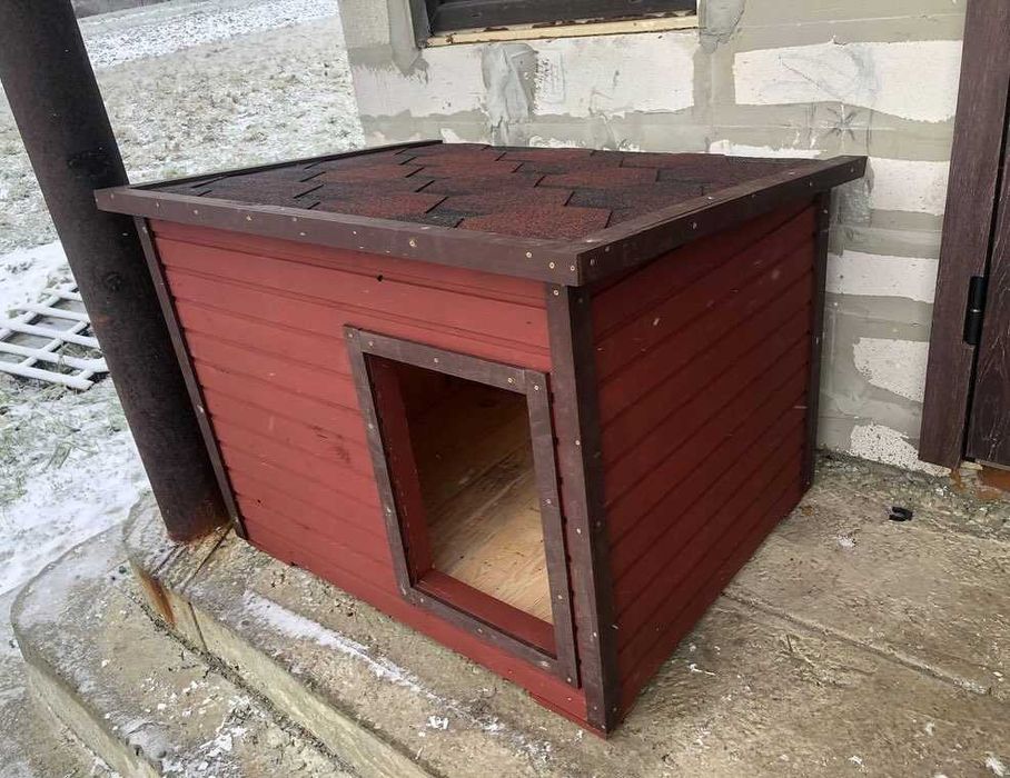 Будка 107, 127см утеплена | Кане Корсо, Алабая, Вівчарки | Великі буди