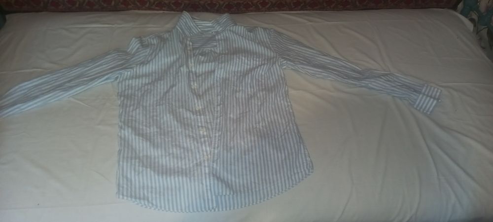 Рубашка Zara в полоску Regular Fit | Мужская рубашка Зара оригинал, размер M