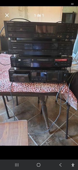 Lote Aparelhagem Vintage Hi-Fi (Sony, Pioneer, Philips) - Para Desocupar