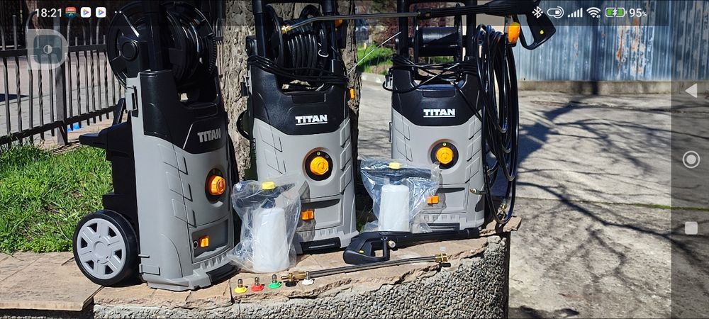 Мийка високого тиску. Titan 150 бар, 2200w