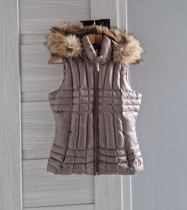 Kamizelka puchowa Dolomite Fitz Roy S naturalny puch pierze taupe