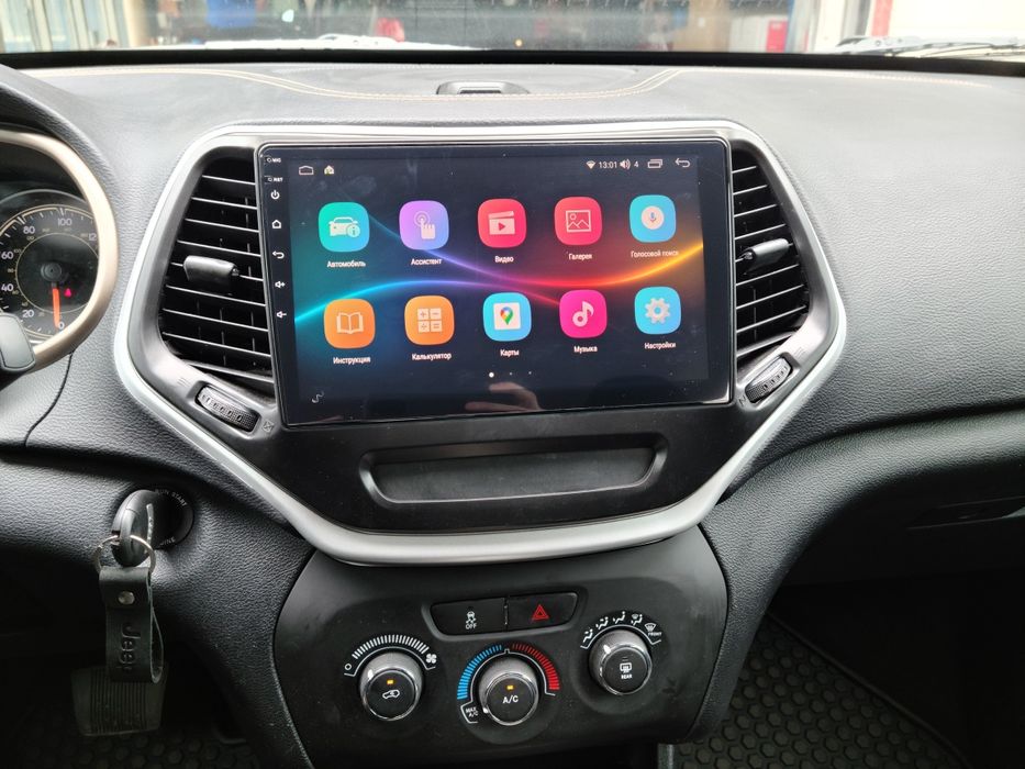 Штатна магнітола  6/128GB 360° для Jeep Cherokee QLED CarPlay