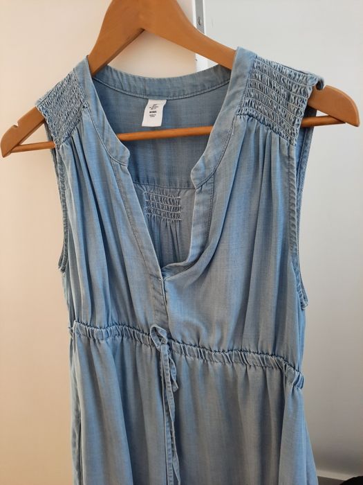 Vestido de ganga de grávida