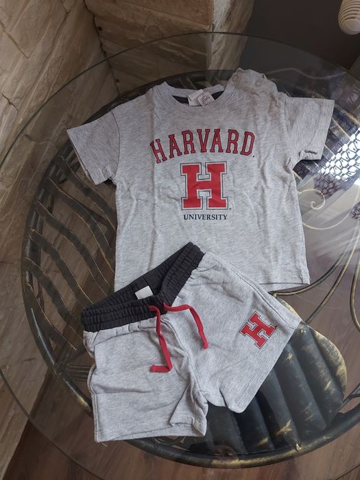 Komplet dziecięcy Harvard 100% bawełna koszulka + spodenki wiosna lato