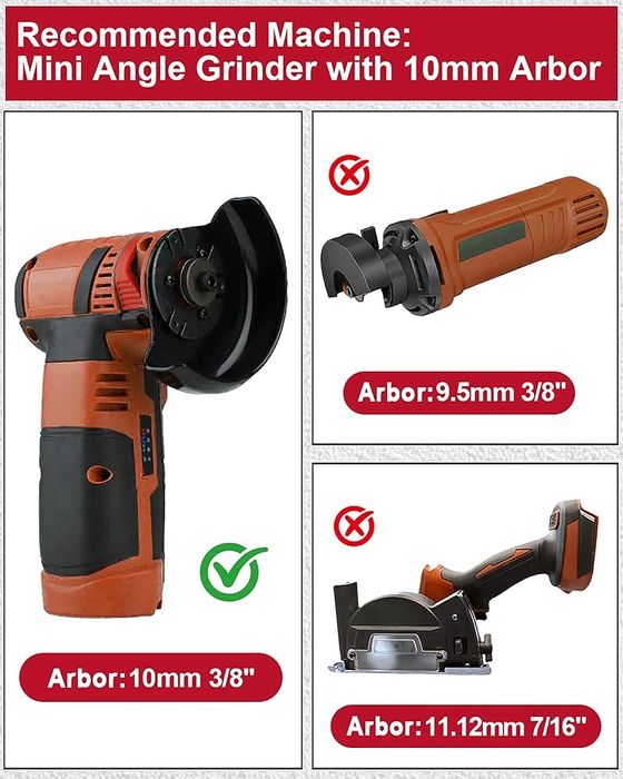 FOCSTOL Diamentowe tarcze do drewna, betonu, metalu, płytek, 4 szt