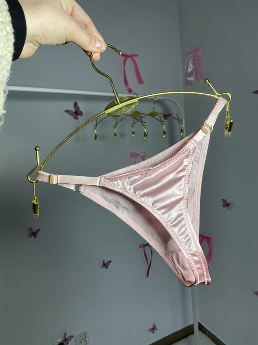 Атласні трусики шовкові трусики стрінги з принтами