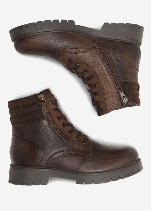 Buty trzewiki za kostkę skórzane Lasocki Young rozmiar 40 brązowe