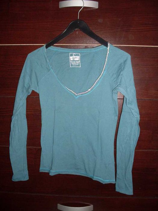 camisola tamanho m azul petroleo