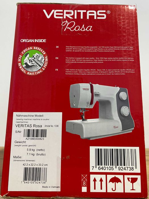 Швейна машина НОВА VERITAS ROSA 125 years edition