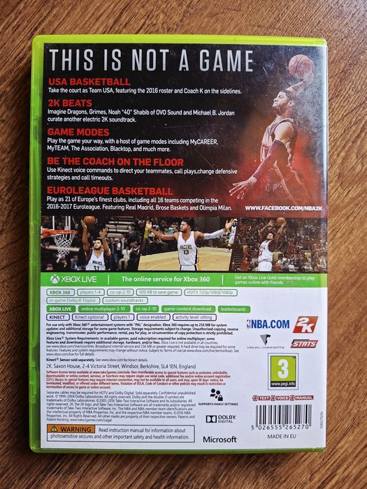 NBA 2k17 XboX 360