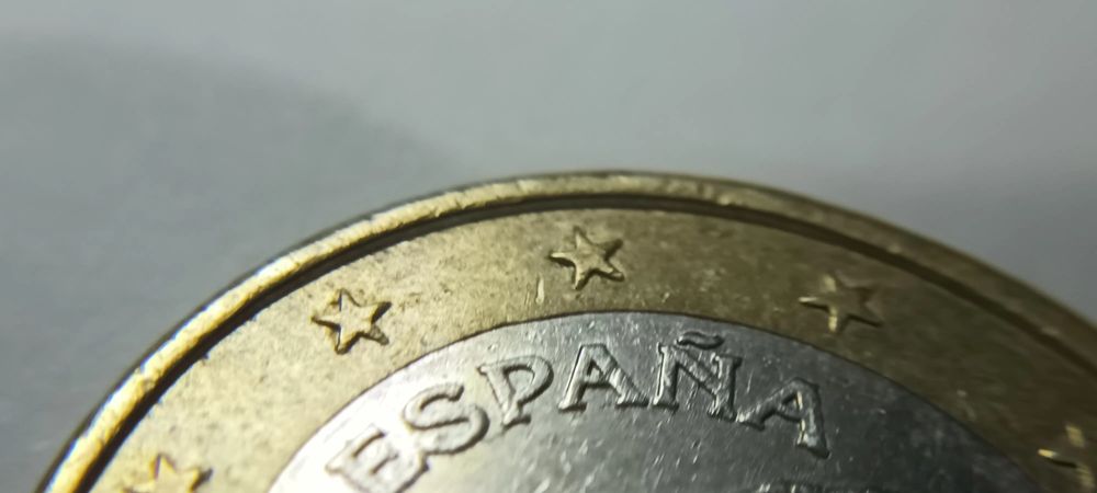 Moeda 1 euro espanha 2014- 3 erros de cunhagem