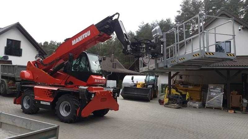 Wynajem usługi ładowarka  telskopowa obracana Manitou ROTO 18.40