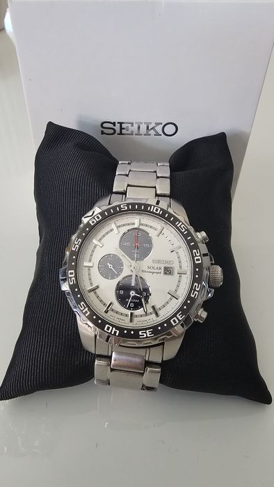 Seiko chrono solar quartz, alarm. Trochę panda;)