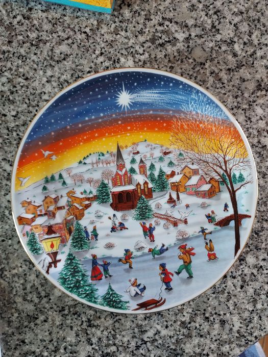 pratos de Natal (Vista Alegre e SPAL) vendidos em conjunto ou separado