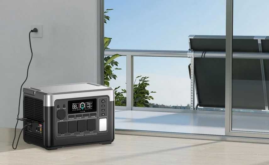 Estação Energia Oukitel 1800W/3600W MPPT 500W 1024Wh LifePO4 BT WI-FI