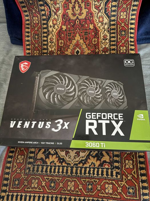 MSI GeForce RTX 3060 Ti Ventus 3X OC Edition – stan bardzo dobry, komplet